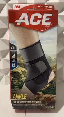 ACE Brand Deluxe Adjustable Right / Left Ankle Stabilizer One Size Open Box - Image 1 of 4