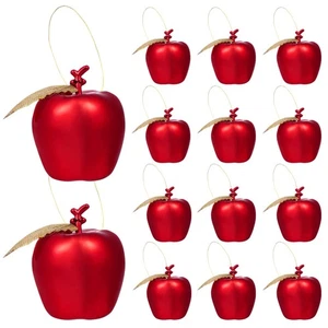  24 Pcs Deko Äpfel Weihnachtliche Anhänger Weihnachtsdekorationen - Bild 1 von 11