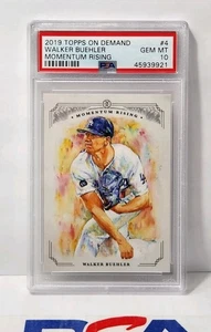2019 Topps On Demand Walker Buehler Momentum Rising #4 PSA 10 - Picture 1 of 2