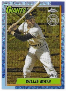 Actualización Topps 2025 1990 Topps cromo dorado Willie Mays #50/50 (U90C-62) Giants - Imagen 1 de 2