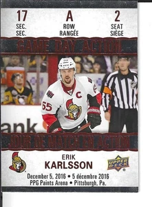 2017-18 UPPER DECK TIM HORTON'S #GDA-2 ERIK KARLSSON - Picture 1 of 2