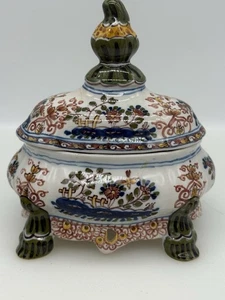 Jarrón con tapa DELFT MAKKUM TICHELAAR URNA APROX. 6,5"" Excelente Estado - Imagen 1 de 8