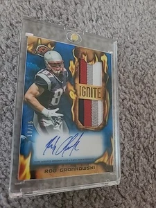 Rob Gronkowski Playwr Worn 2023 Topps Composite Patch Auto /15 - Picture 1 of 2