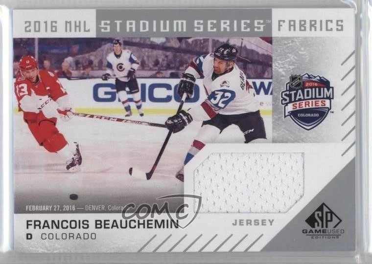 2016 SP Game Used Stadium Series Fabrics Col vs Det Francois Beauchemin #CA-FB - Image 1 of 2