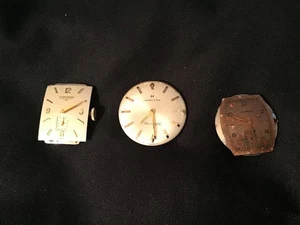 Lote Movimiento Reloj Longines 9LT Hamilton 623 Helbros 84 De Colección Como Están Piezas Reparación - Imagen 1 de 5