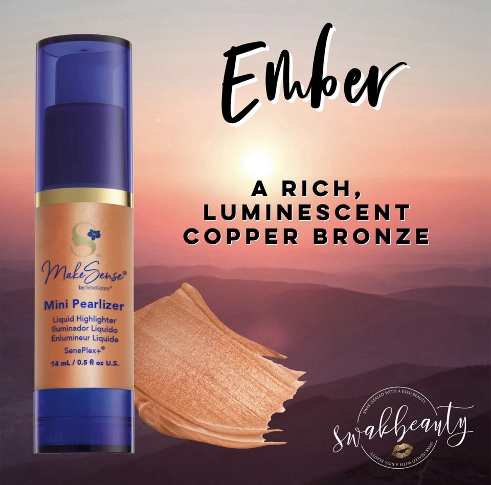 SeneGence MakeSense Mini Pearlizer Liquid Highlighter 0.5 oz Ember - Image 1 of 1