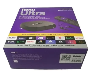 Roku Ultra 4802R 4K HDR Dolby Streaming Sprachfernbedienung Pro Akku - Bild 1 von 7