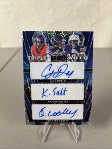 KAIDON SALTER/CJ DANIELS/COOLEY 2024 Leaf Metal Triple Rookie Auto/5 Colorado RC - Picture 1 of 11