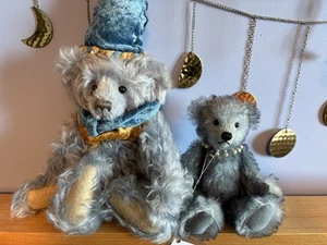 Two Blue Mohair Artist Bears heritage bears and bearly sane bears - Picture 1 of 11