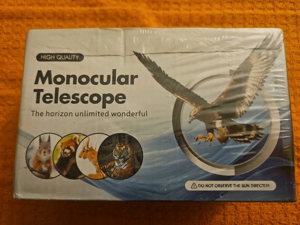 Monocular Telescope 80x100 High Power with Smartphone Adapter and Tripod Black - Image 1 of 3