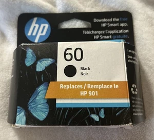 Cartucho de tinta HP 60 negro genuino OEM NUEVO Y SELLADO NO CADUCADO 03/2026 - Imagen 1 de 3
