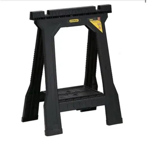 Stanley 4 pulgadas W X 32 in. Caballo de sierra plegable de plástico H (paquete de 2) - Imagen 1 de 9