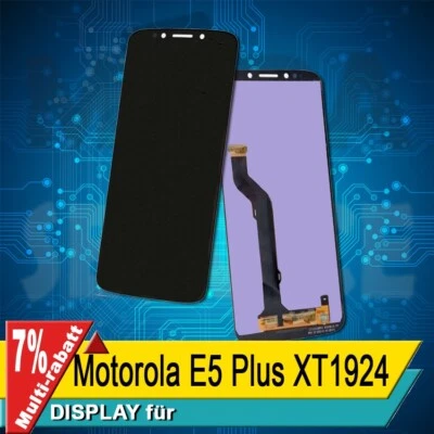 Display Für Motorola Moto E5 Plus XT1924 Komplettes Bildschirm Lcd Touch Schwarz - Bild 1 von 4
