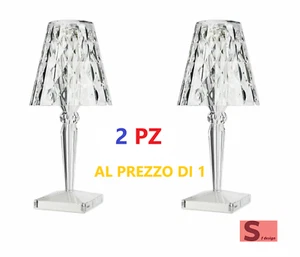 lampada da tavolo led ricaricabile touch per ristoranti bar hotel pub luce calda - Foto 1 di 7