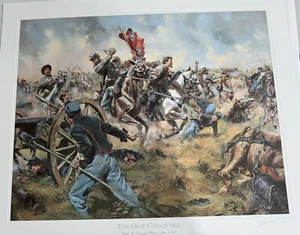 Don Troiani - Civil War Print - The Gray Comanches, COA Sold Out - Rare, Low#37 - Bild 1 von 10