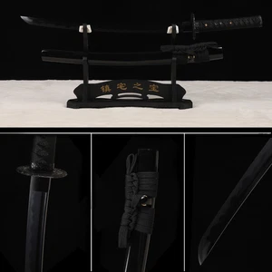 30''Wakizashi Battle Ready T10 Steel Japanese Samurai Sword Full-tang Sharp - Picture 1 of 12