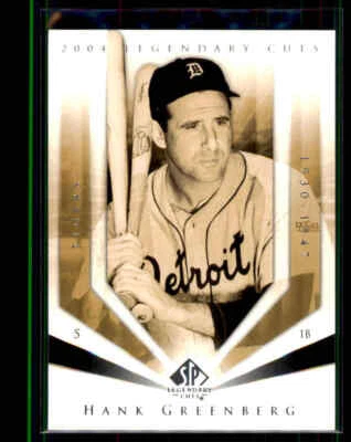 2004 SP Legendary Cuts Hank Greenberg #48 Detroit Tigers - Image 1 of 2