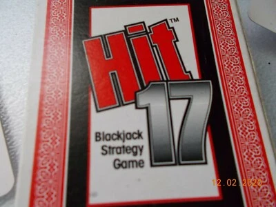 Hit 17 Blackjack Strategy Card Game, Complete, 1992 Ken Touroo - Image 1 of 4