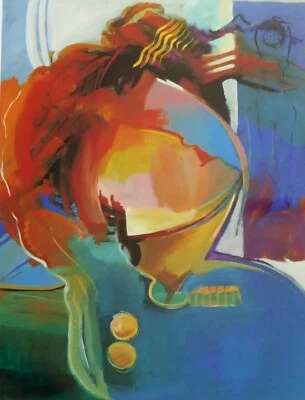 Hessam Abrishami "Real Dream" 1994 Movement & Color signed Lithograph Poster - Image 1 of 4