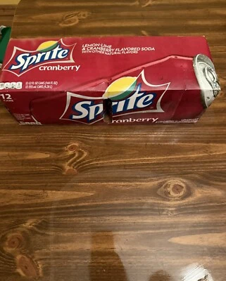 Sprite Cranberry FÓRMULA ORIGINAL ¡RARO! 12Pk sin abrir con caja Foto 1 de 4