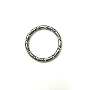 Twisted Silver Tone Double Rope Stacking Ring Size 4.5 - Picture 1 of 3