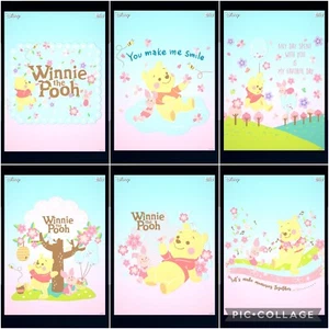 Topps Disney Collect Digital 6 Card Cherry Blossom Pooh Sky Blue Insert Set - Picture 1 of 1
