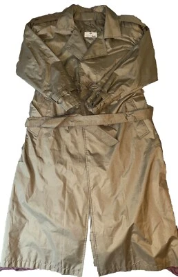 Worthington Essentials 复古橄榄女式风衣工作旅行 - 48 L 20 W — 第 1/4 张图片