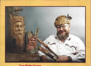 Tom Wolfe Carves WOODSPIRITS and WALKING STICKS-Pictorial Guide Book - Picture 1 of 2