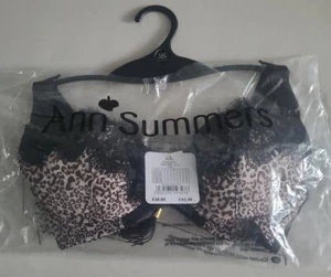 ANN SUMMERS UNDERWIRED PRINT  PLUNGE BRA SIZE  32C  NEW WITH TAG  BETTE - Picture 1 of 4