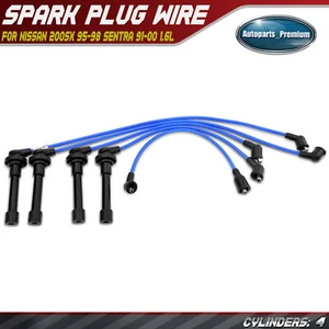 Juego de 5 cables de bujía para Nissan 200SX 1995-1998 Sentra 1991-2000 NX L4 1,6 L - Imagen 1 de 9