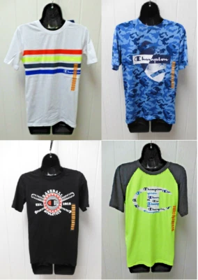 Champion Boys' T-Shirt Sizes 5/6 -18/20 Neon Football Baseball Camo - Image 1 of 4