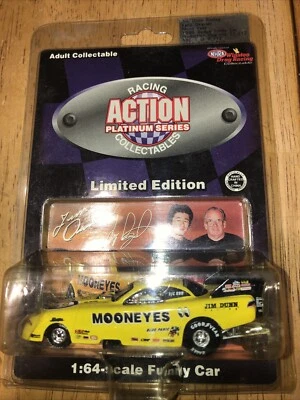 1996 Action Moon Eyes Dodge Funny Car Jim Dunn Kenji Okazaki NHRA Mooneyes 1/64 - Imagem 1 de 4