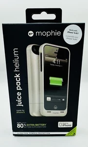 Mophie Juice Pack Helium Air Batt. Case for iPhone 5, 5s, SE (1st Gen) Silver - Picture 1 of 6