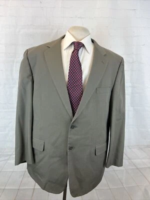 SPRING/SUMMER Haspel Men's Olive Green Gray Cotton Blend Blazer 48R $595 - Image 1 of 4