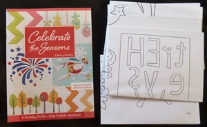 Celebrate the Seasons 4 Holiday Quilts Cherry Guidry NEW BUT OUTER BOX IMPERFECT - Bild 1 von 11