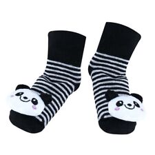 Panda - Irresistibly Cute Baby  Girl 3D Bootie Socks  / Non Slip 0-124043