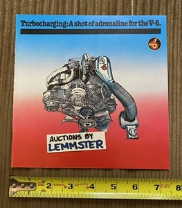 Brochure informativa turbocompressore Buick V6 1983 SPEDIZIONE GRATUITA USA - Foto 1 di 5
