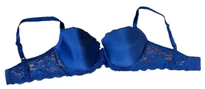 Victoria’s Secret 38DD Dream Angels Lined Demi. NWOT Royal Blue - Picture 1 of 5