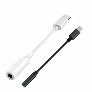 Headphone Audio USB Type C to 3.5mm Jack Aux Cable Adapter Google Pixel Samsung - Picture 1 of 12