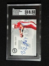 2004 Press Pass Ben Roethlisberger #/200 Silver Prizm Rookie RC SGC 8.5 Auto 10