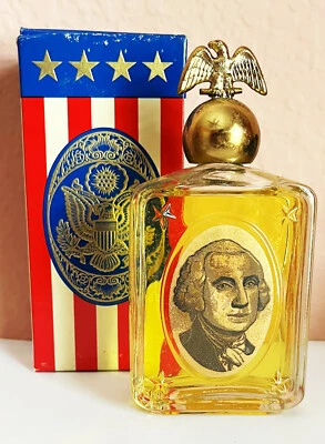 Botella Completa Avon CUERO After Shave 4oz en Vidrio George Washington Nuevo en Caja Nuevo de Lote Antiguo Raro Foto 1 de 2