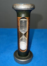 Antique Old Wooden Bobbin Style Hour Glass Sand Timer Handmade, Victorian Era?