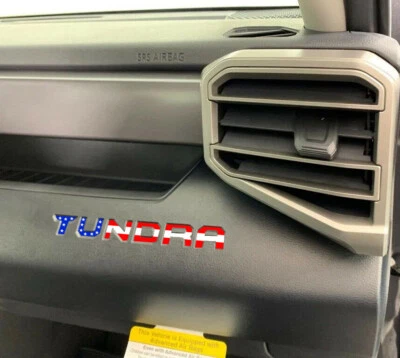 Se adapta a guantera Toyota "Tundra" 2022 3M incrustaciones de calcomanías Foto 1 de 4