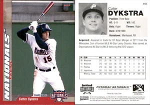 Cutter Dykstra 2013 Choice Potomac Nationals #06 RC Card - Picture 1 of 1