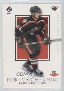 2002 Pacific Private Stock Reserve Retail /1550 Pierre-Marc Bouchard Rookie RC