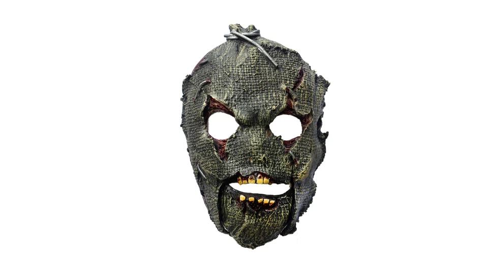 Ghoulish Productions Scarecrow Latex Face Mask Horror Halloween Cosplay - Image 1 of 4