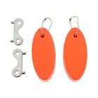 2 x Boat Gas Cap Key & Floating Keychain Kit SS 316 For 1.5" 2" Deck Fillers
