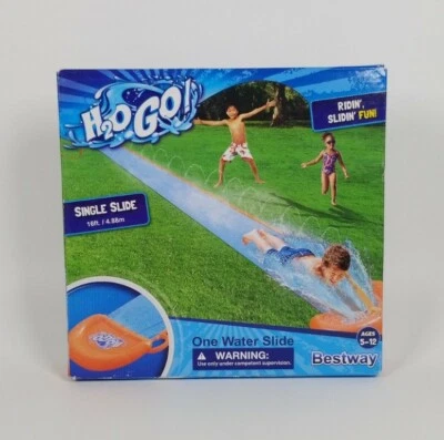 H2O GO! Piscina inflable con tobogán acuático individual de 16 pies Foto 1 de 3