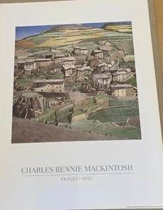 Charles Mackintosh colour poster 'Fetges' 1927, 600x450mm - Picture 1 of 1