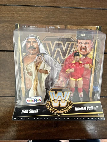 WWE Legends Series 1 Iron Sheik & Nikolai Volkoff 2 Pack Toys R US Exclusive Cover